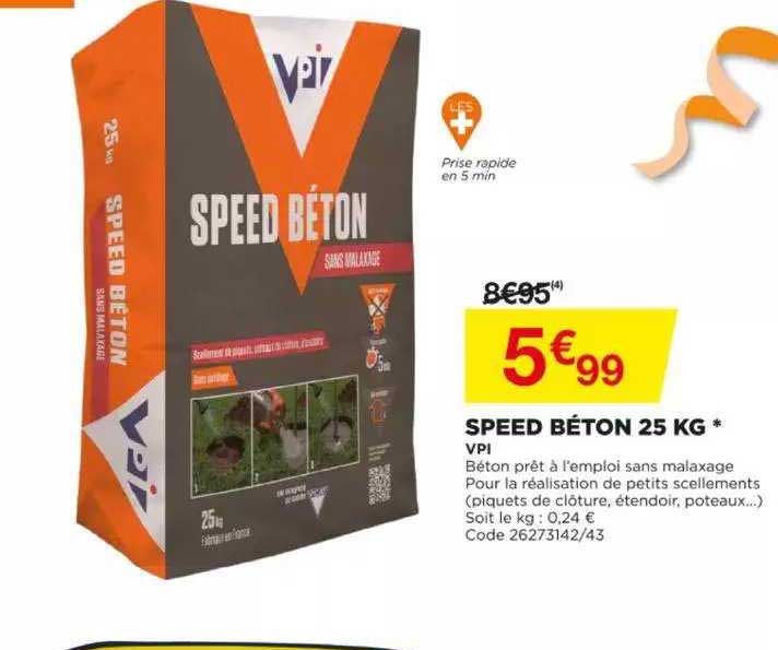 speed béton 25 kg vpi