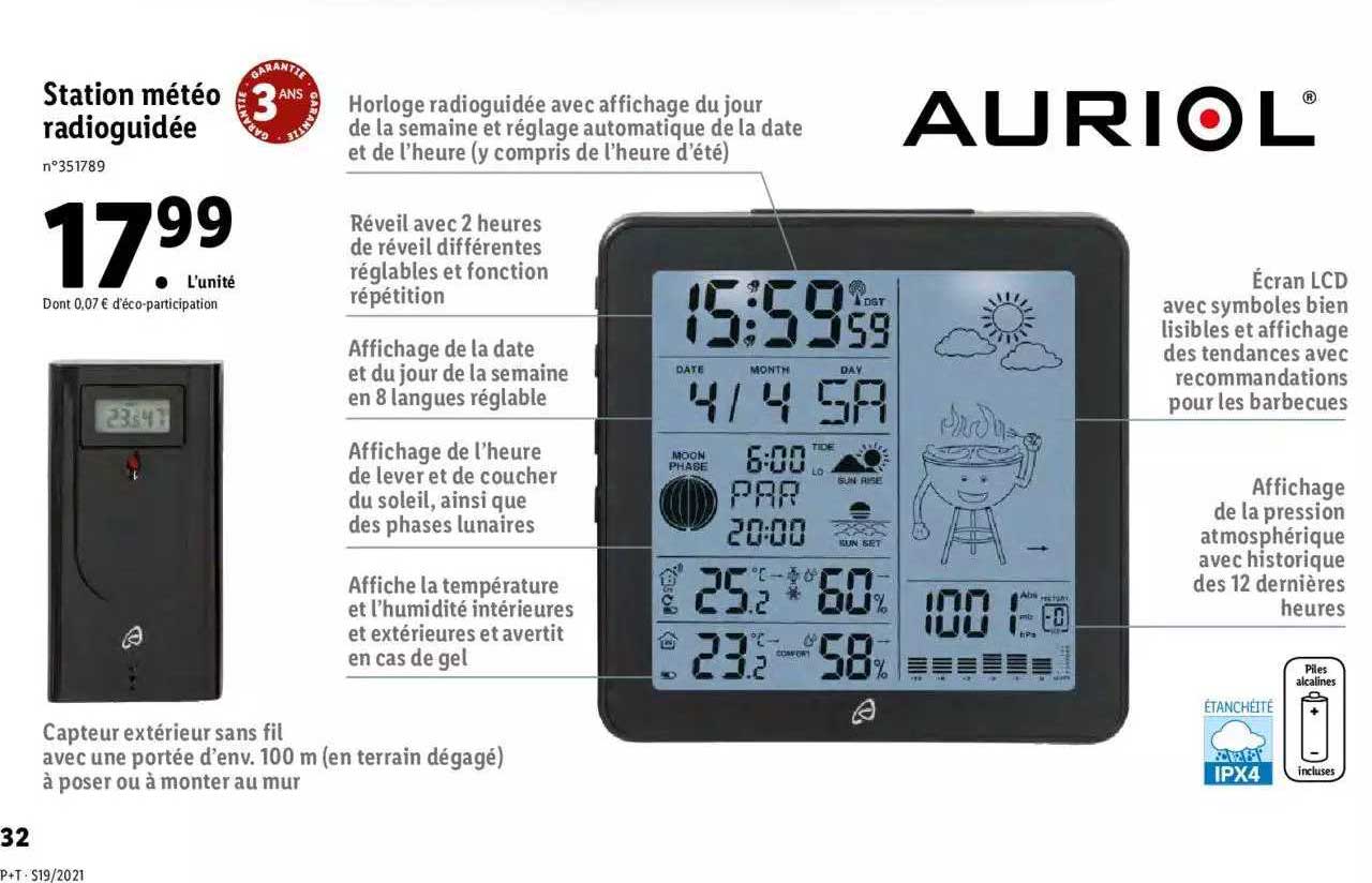 station météo  radioguidée