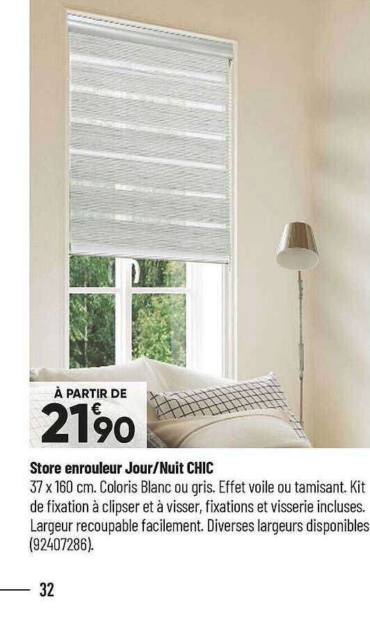 Store Enrouleur Jour-nuit Chic