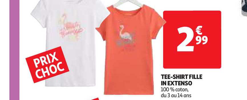 tee-shirt fille in extenso