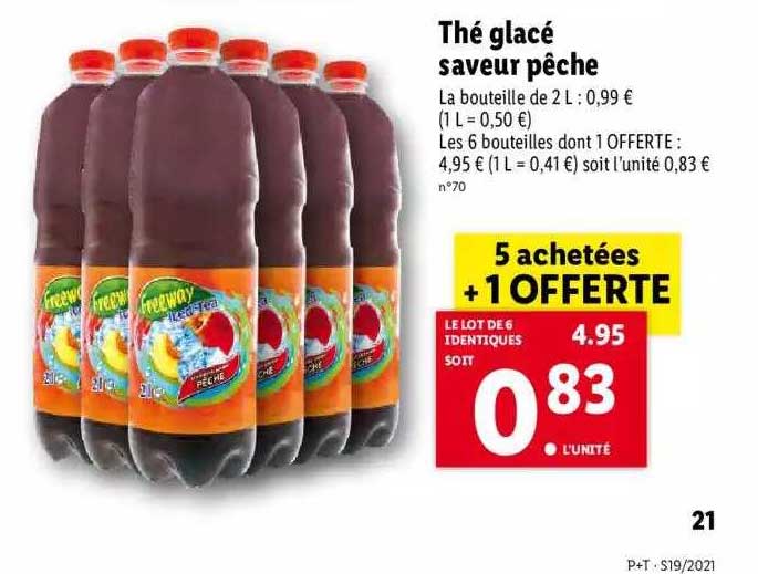 Thé Glacé Saveur Pêche Freeway