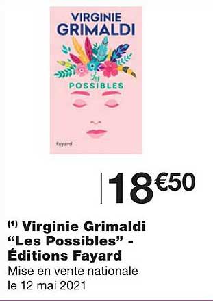 virginie grimaldi "les possibles" éditions fayard