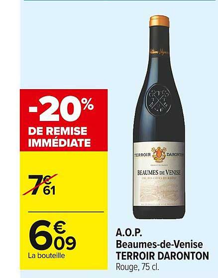 a.o.p. beaumes-de-venise terroir daronton