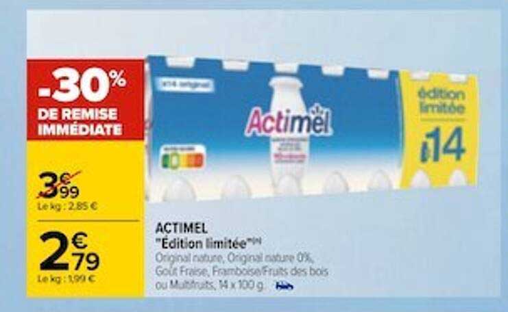 Actimel "édition Limitée"