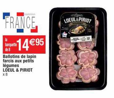 Ballotins De Lapin Farcis Aux Petits Légumes Loeul & Piriot