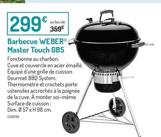barbecue weber master touch gbs