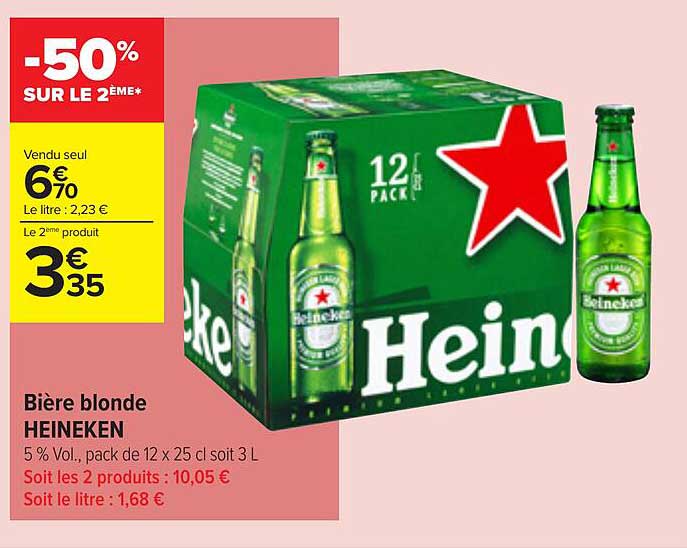 Bière Blonde Heineken