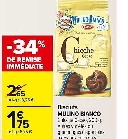 biscuits mulino bianco