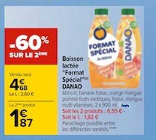 boisson lactée "format spécial" danao