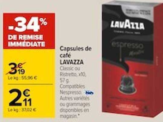 Capsules De Café Lavazza