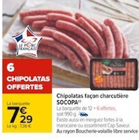 chipolatas façon charcutière socopa