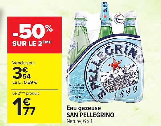 eau gazeuse san pellegrino