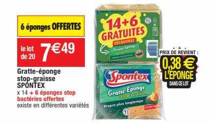 gratte-éponge stop-grasse spontex
