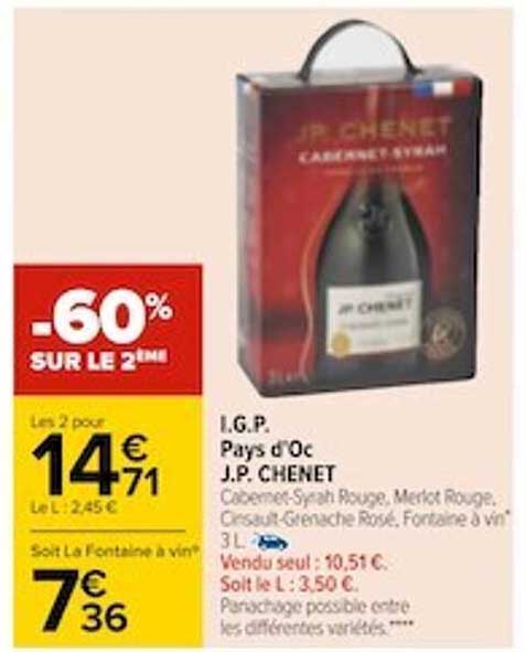 i.g.p. pays d'oc j.p. chenet