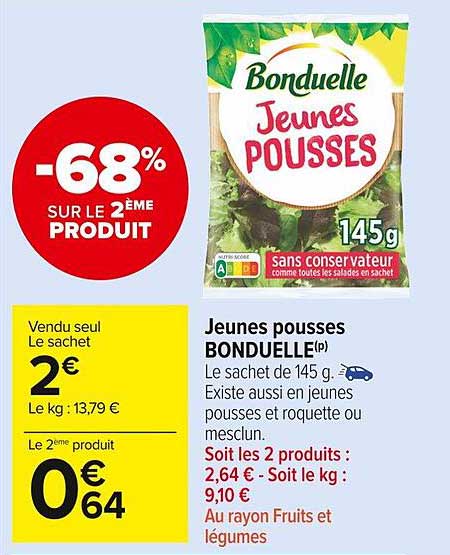 jeunes pousses bonduelle