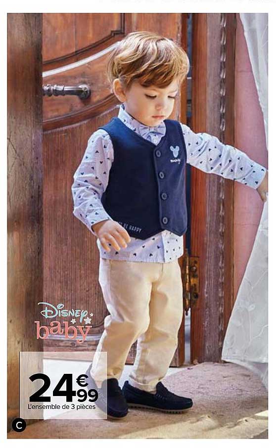l'ensemble de 3 pièces disney baby
