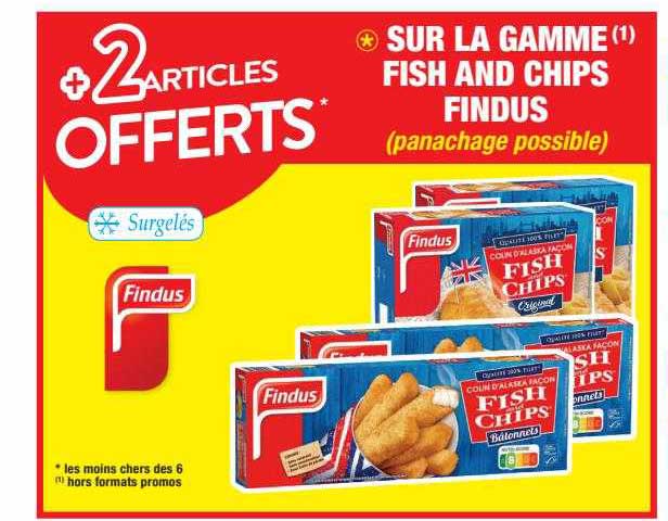 la gamme fish and chips findus