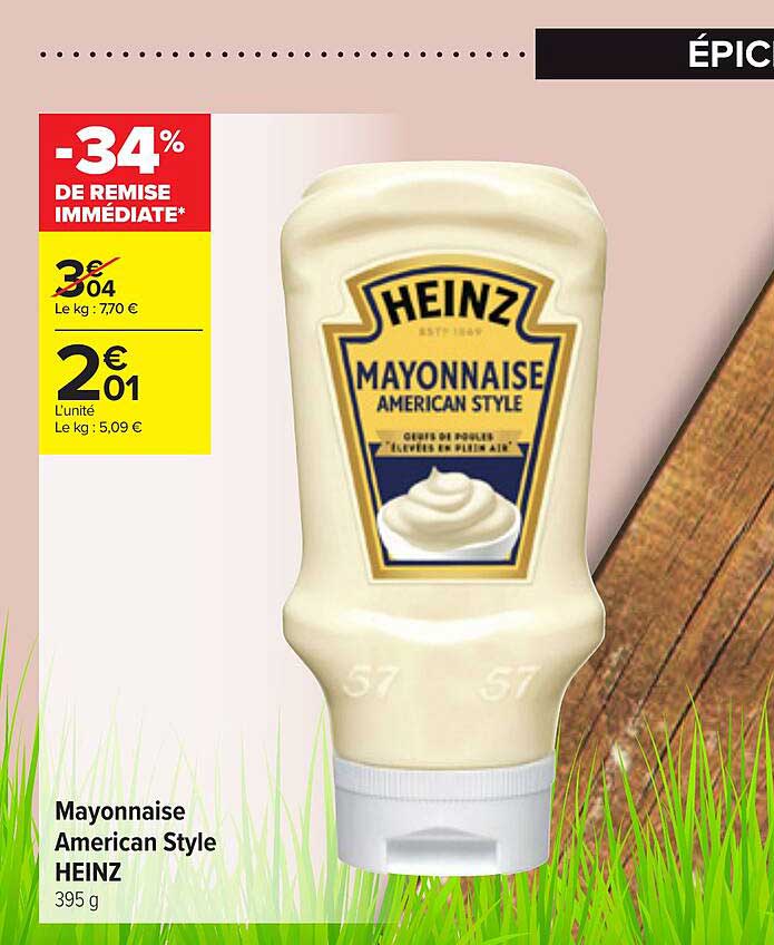mayonnaise american style heinz