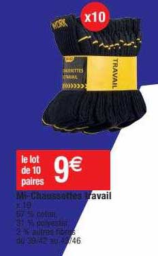 mi-chaussettes travail