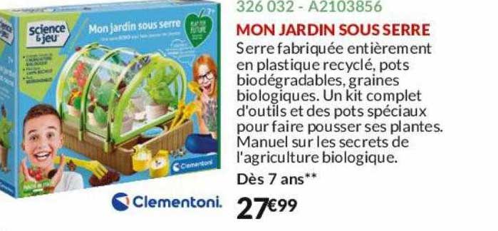 mon jardin sous serre clementoni