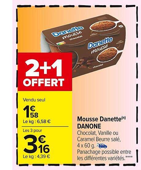 Mousse Danette Danone