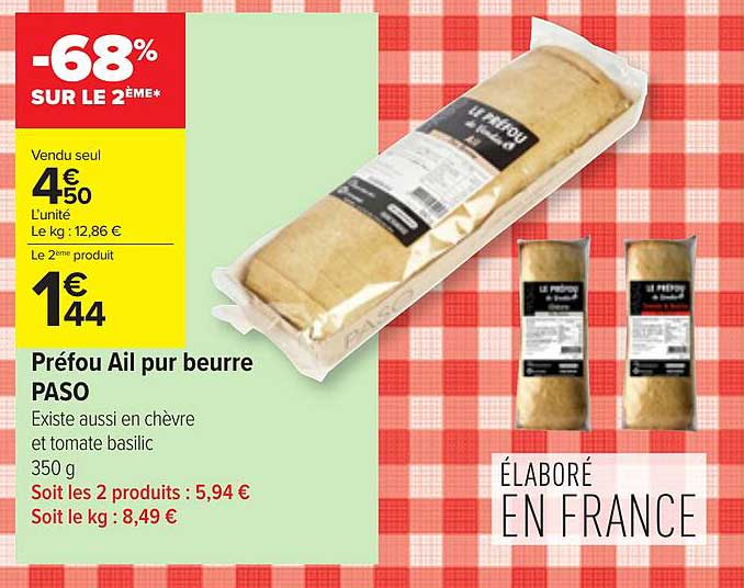 Préfou Ail Pur Beurre Paso