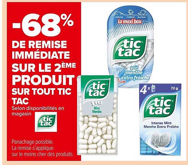 produit sur tout tic tac
