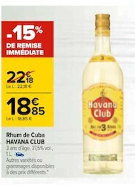 Rhum De Cuba Havana Club