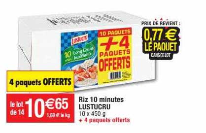 riz 10 minutes lustucru