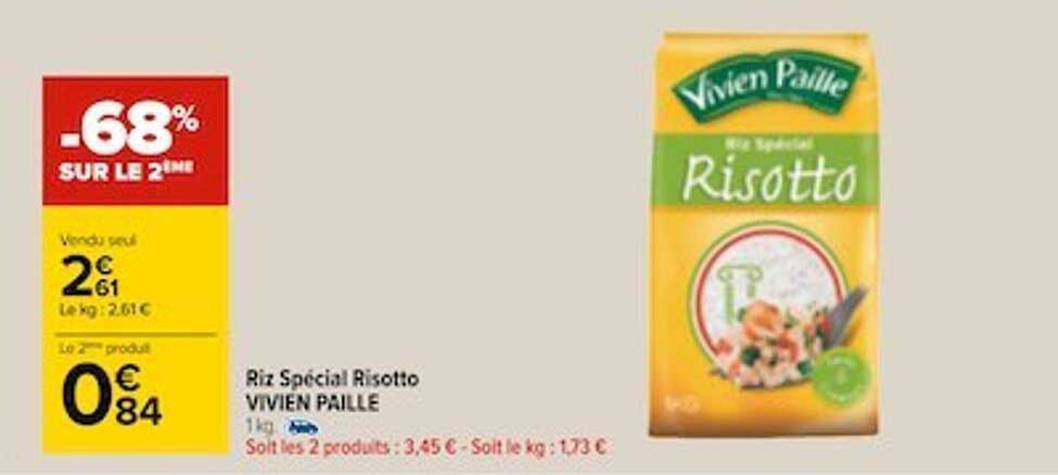 riz spécial risotto vivien paille