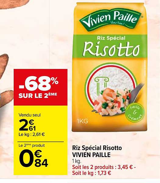 riz spécial risotto vivien paille