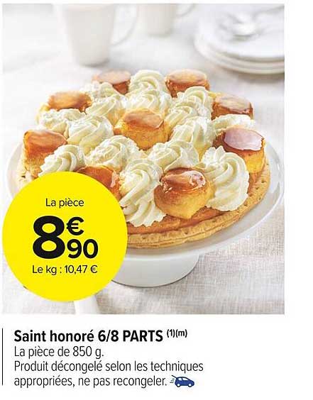 Saint Honoré 6-8 Parts