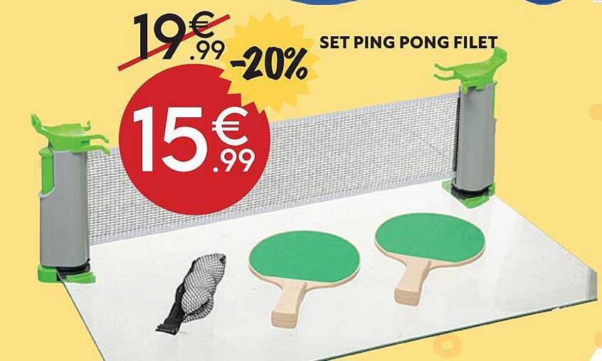 set ping pong filet