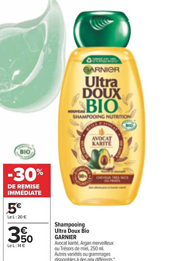 Shampooing Ultra Doux Bio Garnier