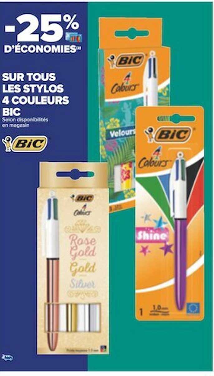 Stylos 4 Couleurs Bic