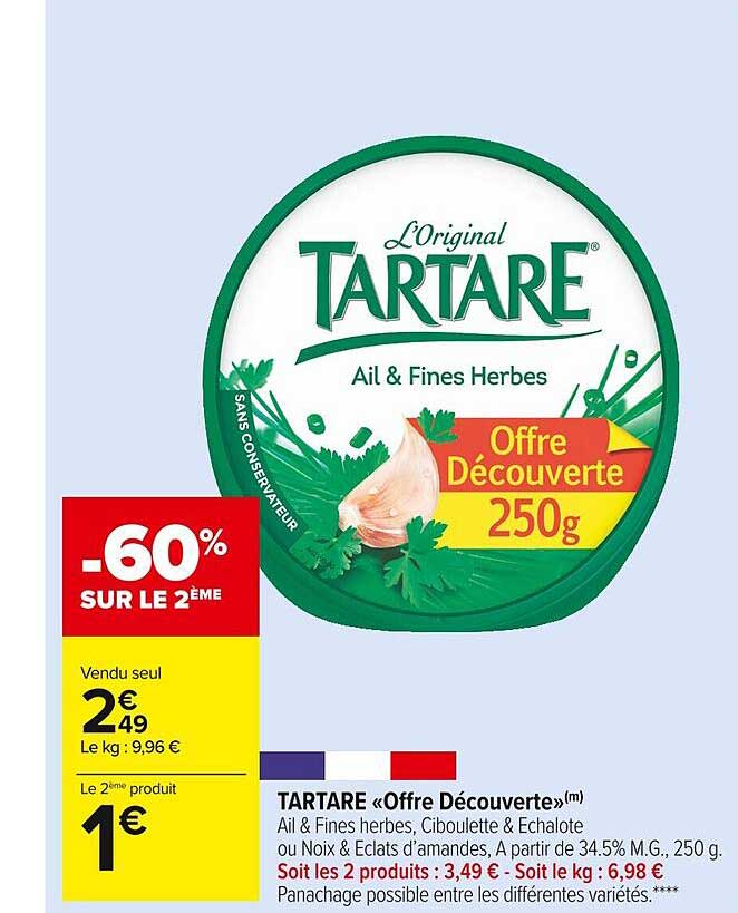 Tartare "offre Découverte"