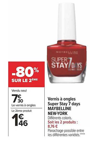 vernis à ongles super stay 7 days maybelline new-york