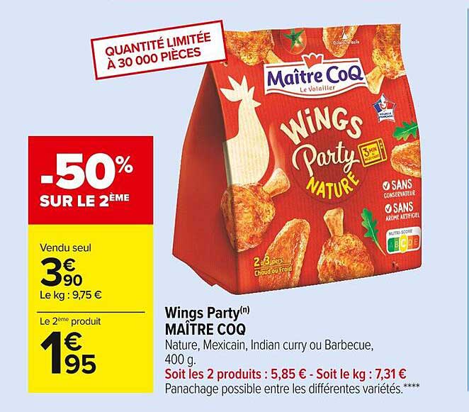 wings party maître coq