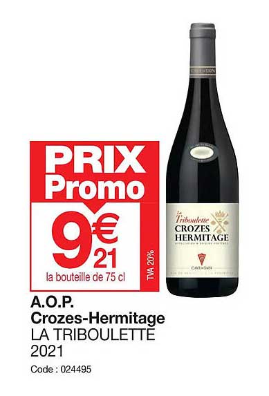 a.o.p. crozes-hermitage la triboulette 2021