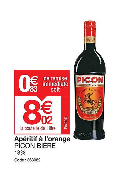 apéritif à l'orange picon bière