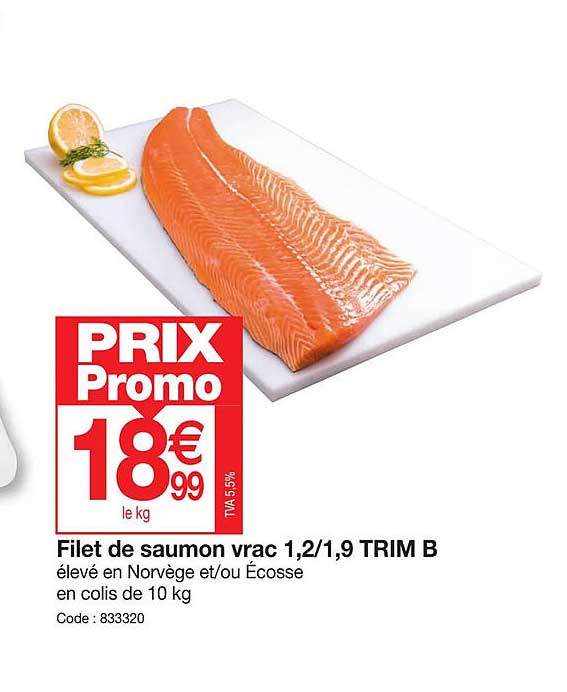 filet de saumon vrac 1,2-1,9 trim b