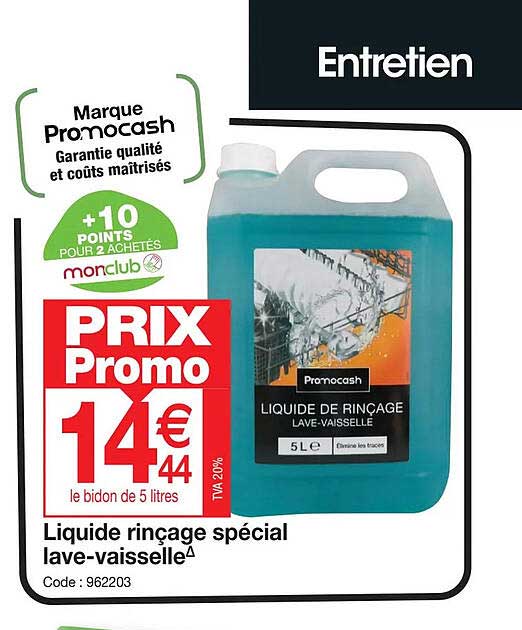 liquide rinçage spécial lave-vaisselle