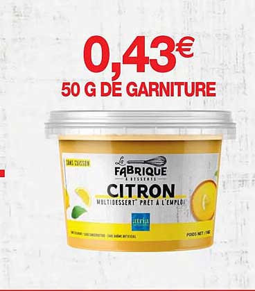 multi dessert prêt à l'emploi citron