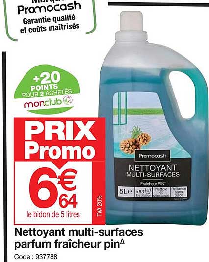 nettoyant multi-surfaces parfum fraîcheur pin