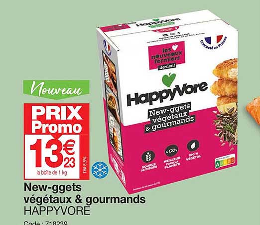 New-ggets Végétaux & Gourmands Happyvore