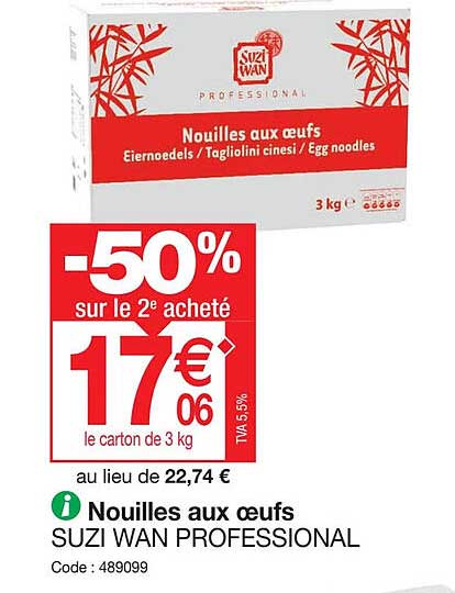 nouilles aux œufs suzi wan professional