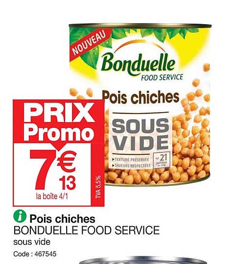 Pois Chichces Bonduelle Food Service