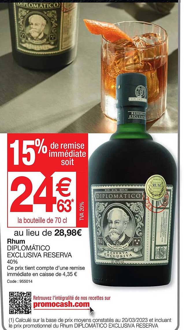 rhum diplomático exclusiva reserva
