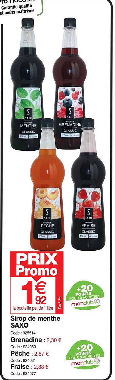 Sirop De Menthe Saxo
