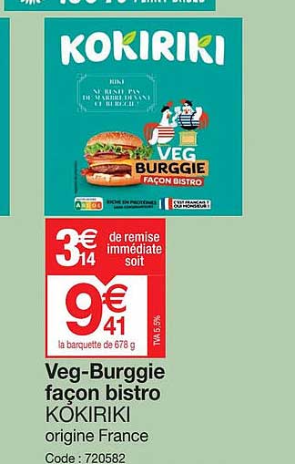 veg-burggie façon bistro kokiriki